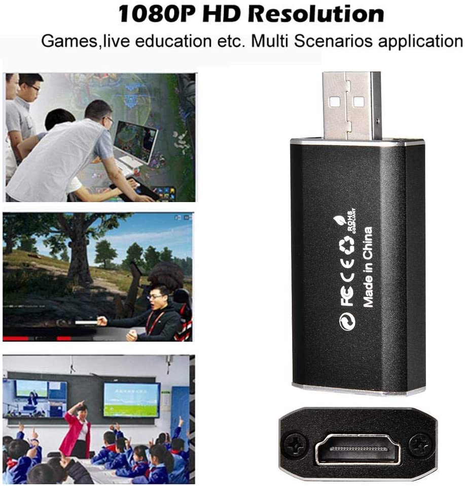 OZC1 Audio Video Capture Cards HDMI to USB 1080p USB2.0 Record via DSLR Camcorder Action Cam for High Definition Acquisition - Image 4