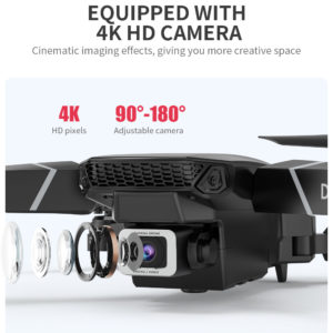 Flyxinsim Custom E88 Quadcopter Remote Control FPV Wifi Toys Hd GPS Camera RC Mavic Air Mini Professional 4K Cameras Drones