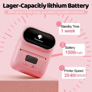 Phomemo M110 Mini Wireless Portable Handheld Thermal Printer 2 inch 58mm Label Maker for Gift